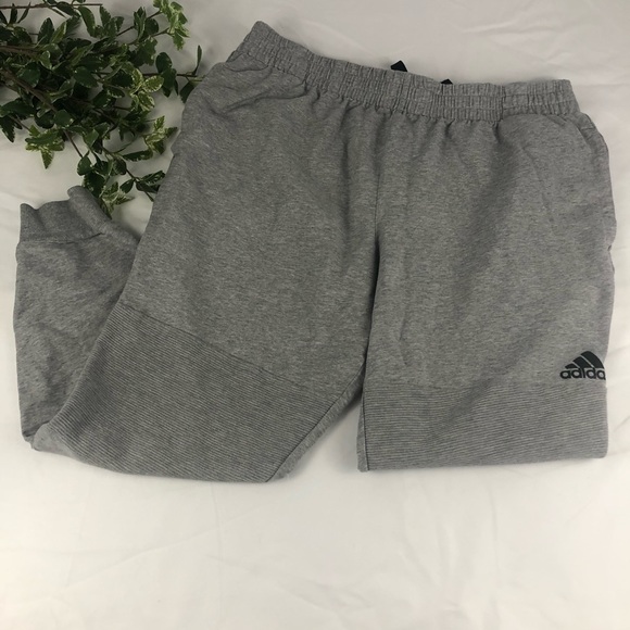 adidas Other - Adidas Men's Gray Moto Jogger Tie Waist Sweatpants
